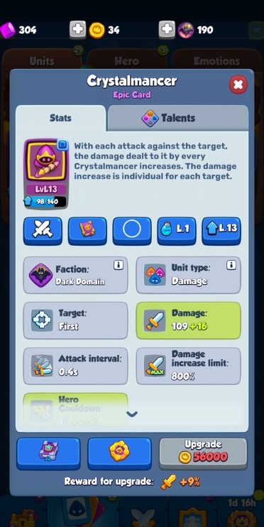 Кристальный маг Rush Royale